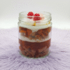Strawberry jar cake candle